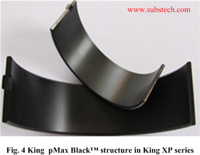 King XP bearings with pMax Black™ overlay King XP bearings with pMax Black™ overlay